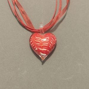 Glass Heart Necklace
